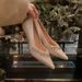 Sheepskin Version Sparkling Rhinestone Temperament Small Pointed Shallow Mouth Wedding Shoes High Heels For Women_vogvips.com