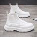 European Warm Series Men's Sports Casual Thick-Soled Height-Increasing High-Top Trendy Slip-On Wenzhou Shoes Martin Boots_vogvips.com