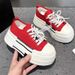 New Canvas Beaded Toe Multifunctional White Sneakers_vogvips.com