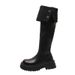 Over-the-Knee 2024 Autumn Winter New British Style Chunky Heel Thick Sole For Women Non-Slip Slimming Long Boots_vogvips.com