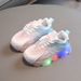 Boys' LED Light-Up Sneakers 2026 Spring Children's Soft Sole Non-Slip Flashing Light Girls' Casual Running Shoes Trendy_vogvips.com