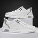 Spring New Versatile Men's Casual Leather Breathable Sports Board Work Little White Trendy Shoes_vogvips.com