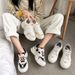 Dad Women Spring And Autumn New Korean Edition Student Fashion Leisure Sports Running Versatile Trendy White Shoes_vogvips.com