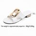 Summer Peep Toe Sandals For Women New Style Versatile Casual Chunky Heel Metal Buckle Niche Style_vogvips.com