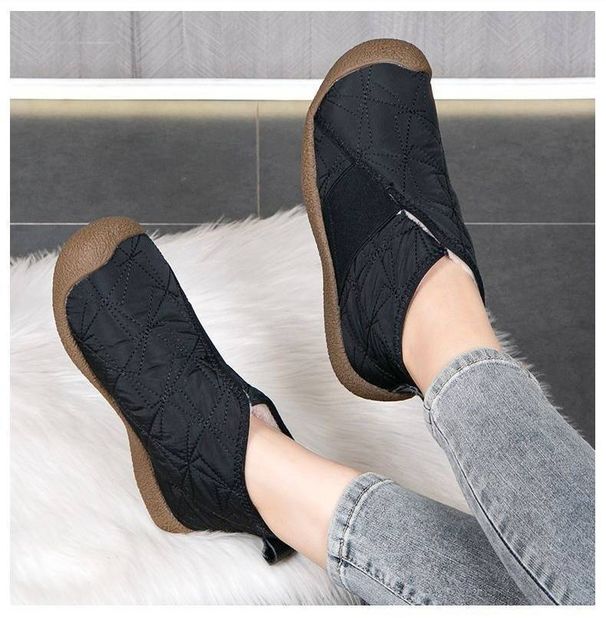 New2025 Winter High-top Cotton Shoes With Soft Soles, Anti-slip, Fleece, Thickened, Cold-proof, Lightweight, Casual And Fashionable Snow Boots_vogvips.com