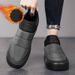 Men's Shoes Men's Winter New Style Plus Velvet Thick Warm Waterproof Slip On Cotton Shoes Thick Sole Leisure Outdoor Work Snow Boots_vogvips.com