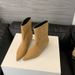 Women's & Men's Light Luxury Pointed Toe Ankle Boots - Soft Suede Upper, Low Heel, Fashionable Slip-On Boots For Fall 2024, Neutral Style_vogvips.com