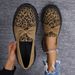 Shoes Leopard Print Shoes Retro All Match Deep Mouth Lace Up Thick Soled Casual Shoes_vogvips.com
