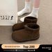 Snow 2025 New Winter Warm Cotton With Fleece Lining Thickened Women's Cute And Ugly Bread Shoes Short Boots_vogvips.com