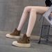 Thick-soled High-top Board Shoes Women's Creative Casual Versatile Niche Female Students Casual Board Shoes_vogvips.com
