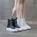 Clearance 2025 New Breathable Martin Versatile High-top Mesh Genuine Leather Short Boots Flat Sandals_vogvips.com