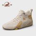 European Warm Series Gongyang 2025 New Autumn Genuine Leather Men's Sports Casual High-top Shoes Thick Soft Sole Martin Boots_vogvips.com
