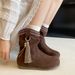 2026 Vintage Height-Increasing Wrinkled Martin For Women Autumn New Fashion Versatile Wasteland Style Short_vogvips.com