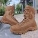 European Warm Series New Syle Brown Fire Cowhide Training High Top Ani-Puncure Deser Wear-Resisan Oudoor Comba Boos Men's_vogvips.com