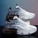 Men's With Mesh Air Cushion Jelly Sole, Full Length Shock Absorption Rebound, Dad's Shoes, Men's Breathable,_vogvips.com