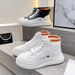 High Top Soft Soled White For Women New Autumn Small Fragrance Style Trendy Versatile Sports And Leisure Board_vogvips.com