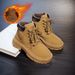 Fleece Martin Boots Cotton Shoes Small Yellow Boots Cargo Boots Boys And Girls Shoes Big Children's Fashion_vogvips.com