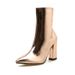 Chunky Heel Pointed-Toe Knee-High Boots – Zip-Up Patent Leather Riding Boots For Women (Black/Silver/Gold, Sizes 35-40)_vogvips.com