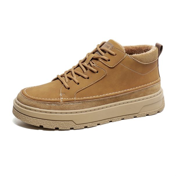 Tooling Retro Velvet Thickened Cotton Shoes Thick-soled Warm Casual Men's Shoes_vogvips.com