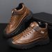 European Warm Series Autumn Winter New Fleece-Lined Warm Cotton Men's Outdoor Casual Leather Shoes Trendy Versatile Low-Cut Martin Boots_vogvips.com