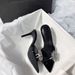 New Versatile Pointed-toe High-heeled Shoes, Elegant One-strap Sandals With Thin Heels, Rhinestones, Patent Leather, And_vogvips.com