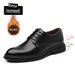 Men's Height Increasing Leather Shoes 8cm British Style Pointed Toe Wedding Groom Shoes_vogvips.com