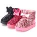 Kids Winter Boots With Sparkly Sequins – Warm & Stylish Snow Boots For Girls (Sizes 21-38, Black/Pink/Rose)_vogvips.com