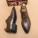 New Men's Brown Business Casual Derby Shoes British Style Lace-up Versatile Brock Men's Shoes Black Suit Banquet Dress Groom Wedding Shoes_vogvips.com