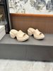 Women SS26 Summer Trendy Platform Slides Cross Floral Embroidery Badge Thick Sole Street Casual Two-Wear Sandals_vogvips.com