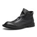 European Warm Series Straight British Style Men's Trendy Martin High-top Fleece-lined Leather Boots Casual Shoes_vogvips.com