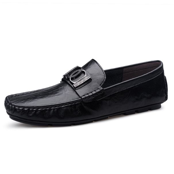 Leather Work Beanie Shoes Men's Casual Overshoes Large Size Leather Shoes Men's Shoes_vogvips.com