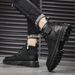 European Warm Series Casual Work Shoes Autumn Winter New Men's Trendy Martin Fleece Lined Warm High-top Leather Fashion Desert Boots_vogvips.com