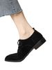 2025 Autumn New Lefu Lace Up Deep Mouth Single Coarse Heel British Style Casual Small Leather Women's Shoes_vogvips.com