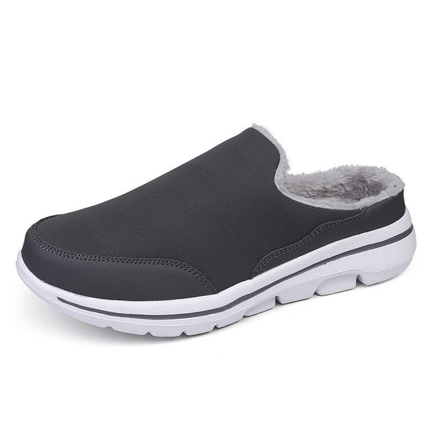 Winter Tug Couple Large Size Plush Cotton Women's Half Top Casual Thick Soled Shoes 249_vogvips.com