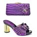 The party with three-dimensional decal decoration set wear high-heeled sandals and press drill clutch wedding set_vogvips.com