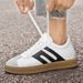 Invisible Height-increasing Men's Shoes German Training Shoes Men's Leather Casual Board Shoes Work White Shoes_vogvips.com