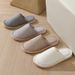 towel Fabric Cotton Slippers For Women, Beauty Salon Guest Room Supplies, Warm Home Use, All-season Shoes_vogvips.com