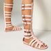 Gladiator Sandals 2025 Summer Ladies Top Knee High Boots Roman Bandage Women Fashion Zip Flat Sandal Big Size_vogvips.com
