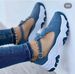 22 Autumn New Large Thick Sole Contrast Suede Buckle With Bow Tie Casual Single Shoe Female_vogvips.com