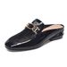 Women's Mesh Half-Slippers With Closed Toe, 2026 New Spring/Summer Mid-Heel Chunky Heel Outdoor Sandals For Women,_vogvips.com