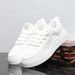 Men's Fashionable Sports Casual White Sneakers Breathable Mesh Thick Soled Shoes New Summer Trendy Skate Shoes_vogvips.com
