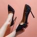 Sequin Black Red Sole High Heels Stiletto 2024 Autumn New Stunning Wedding Sexy Nightclub Pointed Toe Plus Size Single_vogvips.com