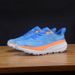 Orange And Blue Color-Block Racing Running Mesh Breathable Professional Technology Sports Training Shoes (Pu Shoes)_vogvips.com