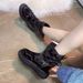 Women's Snow 2025 White Thickened Fleece Cotton Flat Thick Sole Short Boots Wholesale Winter Style_vogvips.com