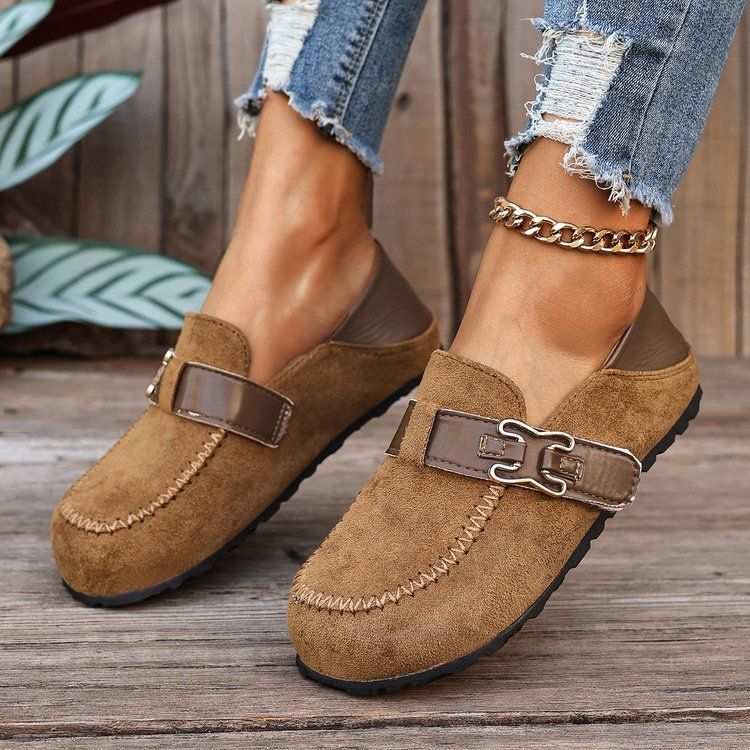 Women S Plus Size Slip On Loafers Full Coverage Style Autumn Comfortable Shoes_vogvips.com