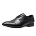 Men's Round Head Leather Men's Casual Single Shoes Front Lace-up Tooling Shoes Low Heel Casual Men's Shoes_vogvips.com