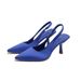 New Pointy Heel Heel Shoes After Empty Head Sandal Fairy Wind With Skirt High Heels_vogvips.com