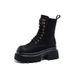 Platform Martin For Women 2025 Autumn Winter New Versatile Distressed Ins British Style Height Increasing Chunky Heel_vogvips.com