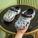 Kids EVA Clogs Cartoon Dinosaur Design Soft Sole Summer Sandals Outdoor Beach Slippers For Boys Soft Sole Lightweight Summer Sandals_vogvips.com