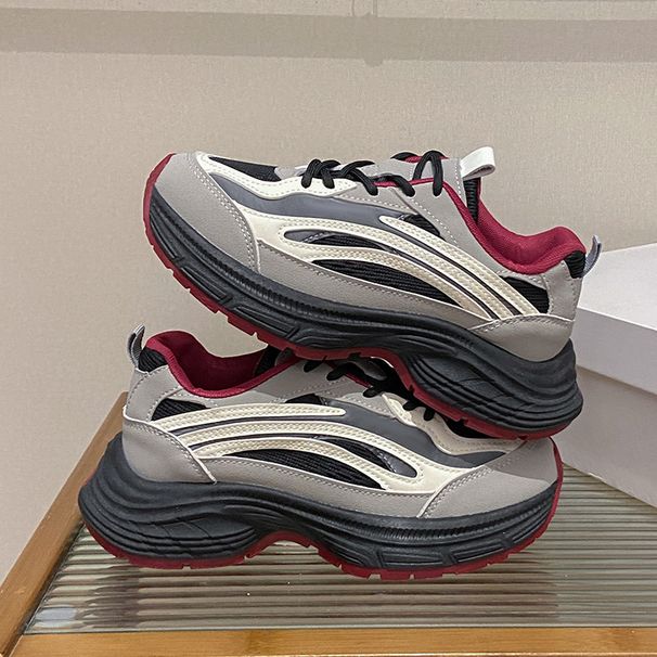 Dad Shoes Female Student Sports Running Shoes Casual Shoes Platform Height Increase_vogvips.com